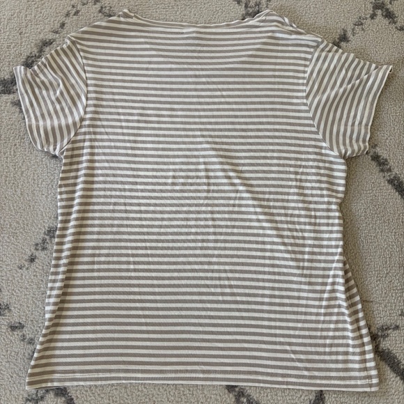 Gray and White Striped Shirt- Splendid - Picture 4 of 4